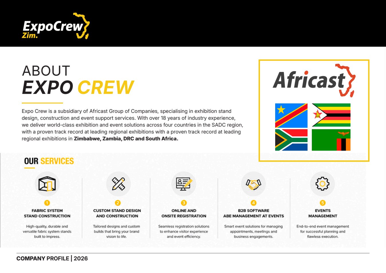 ExpoCrew team delivering an exhibition stand